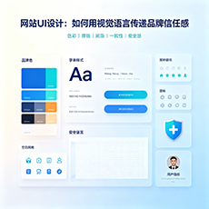 赫山建站-网站UI设计：如何用视觉语言传递品牌信任感